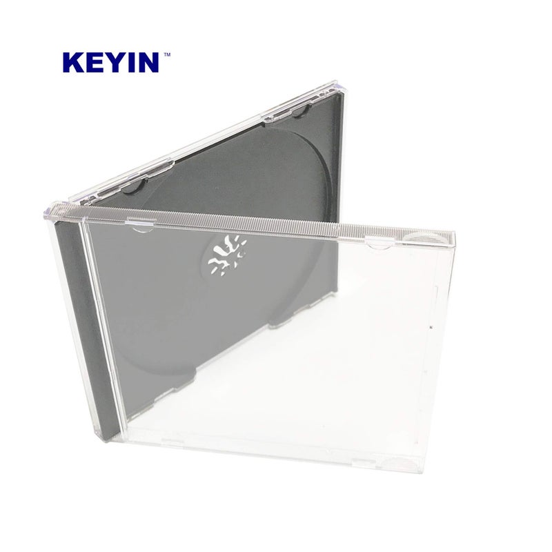 KEYIN حافظة أقراص مضغوطة سوداء قياسية من KEYIN - مميزة، 10 عبوات - Image 2